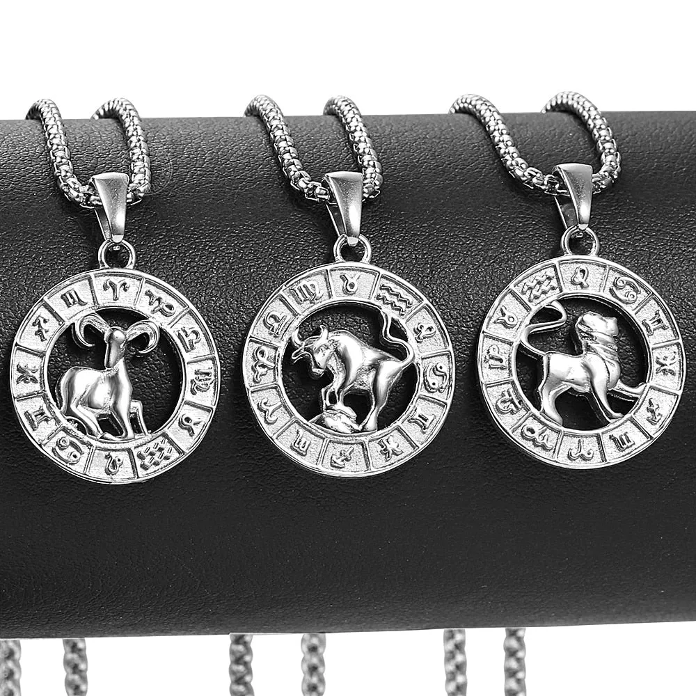 Zodiac Sign Pendant Necklace